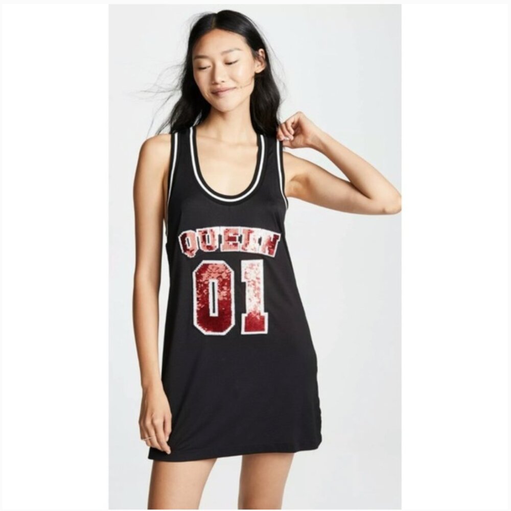 Alice + Olivia Belva Embellished Sequin Queen Tank Dress SMALL